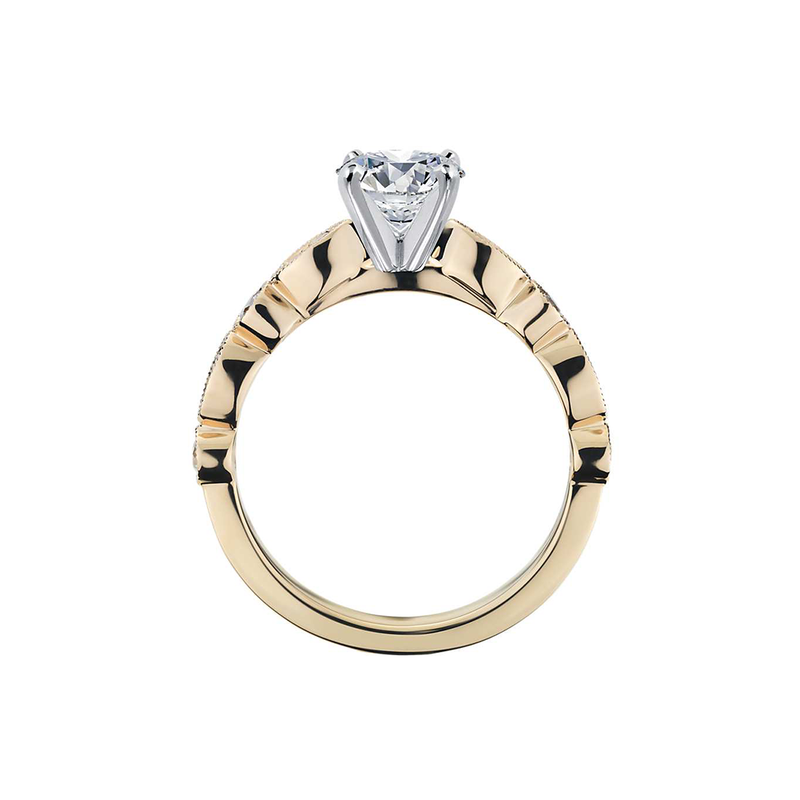 Milgrain marquise and 2025 dot diamond engagement ring